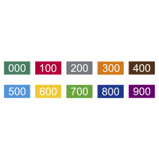 색띠라벨(코팅지) 책꽂이 C2613002-1