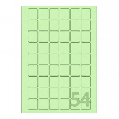 칼라라벨 / 54칸 (2.6x2.953cm)