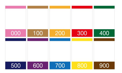 색띠라벨(아트지) K3045004